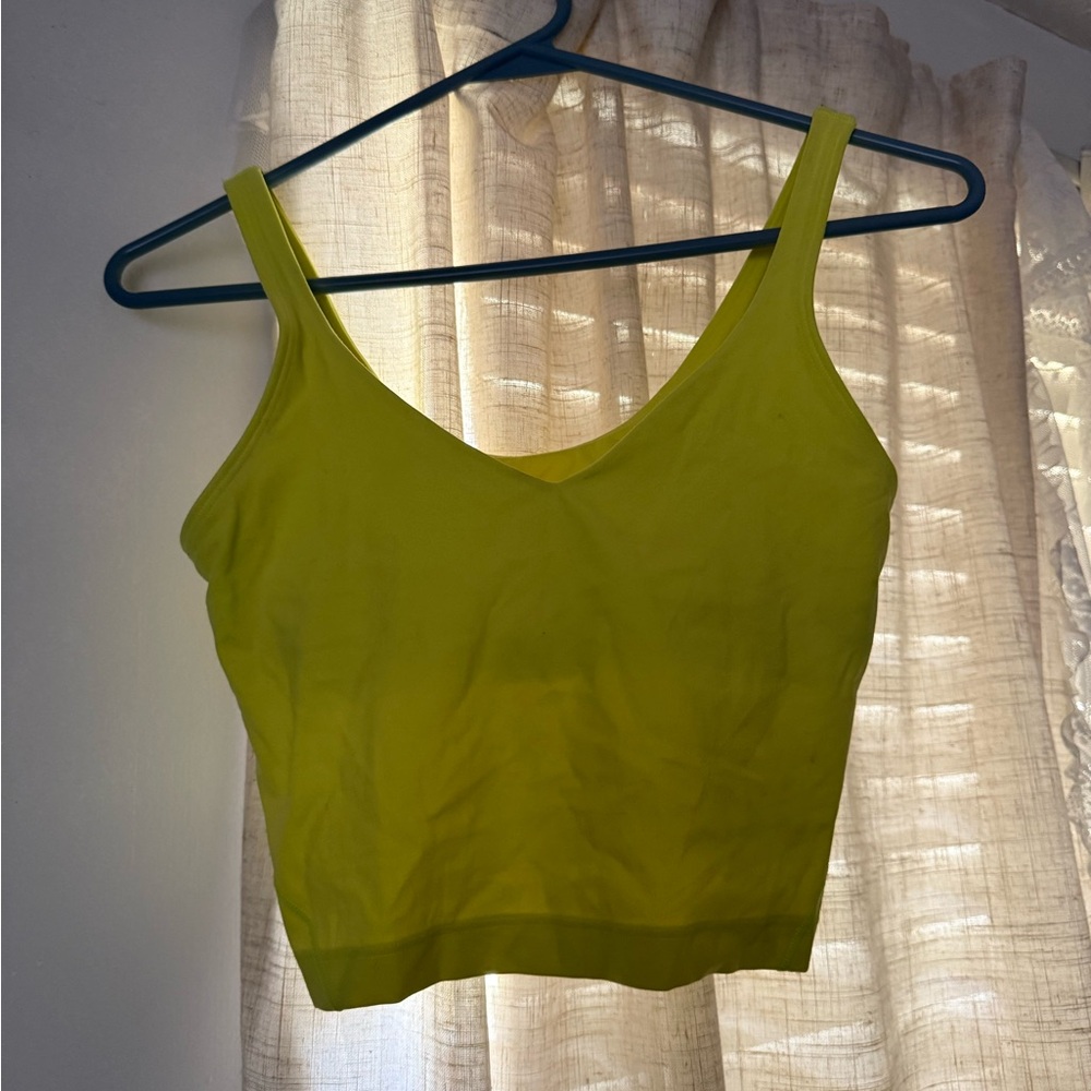Lululemon Athletica neon Yellow Camisole